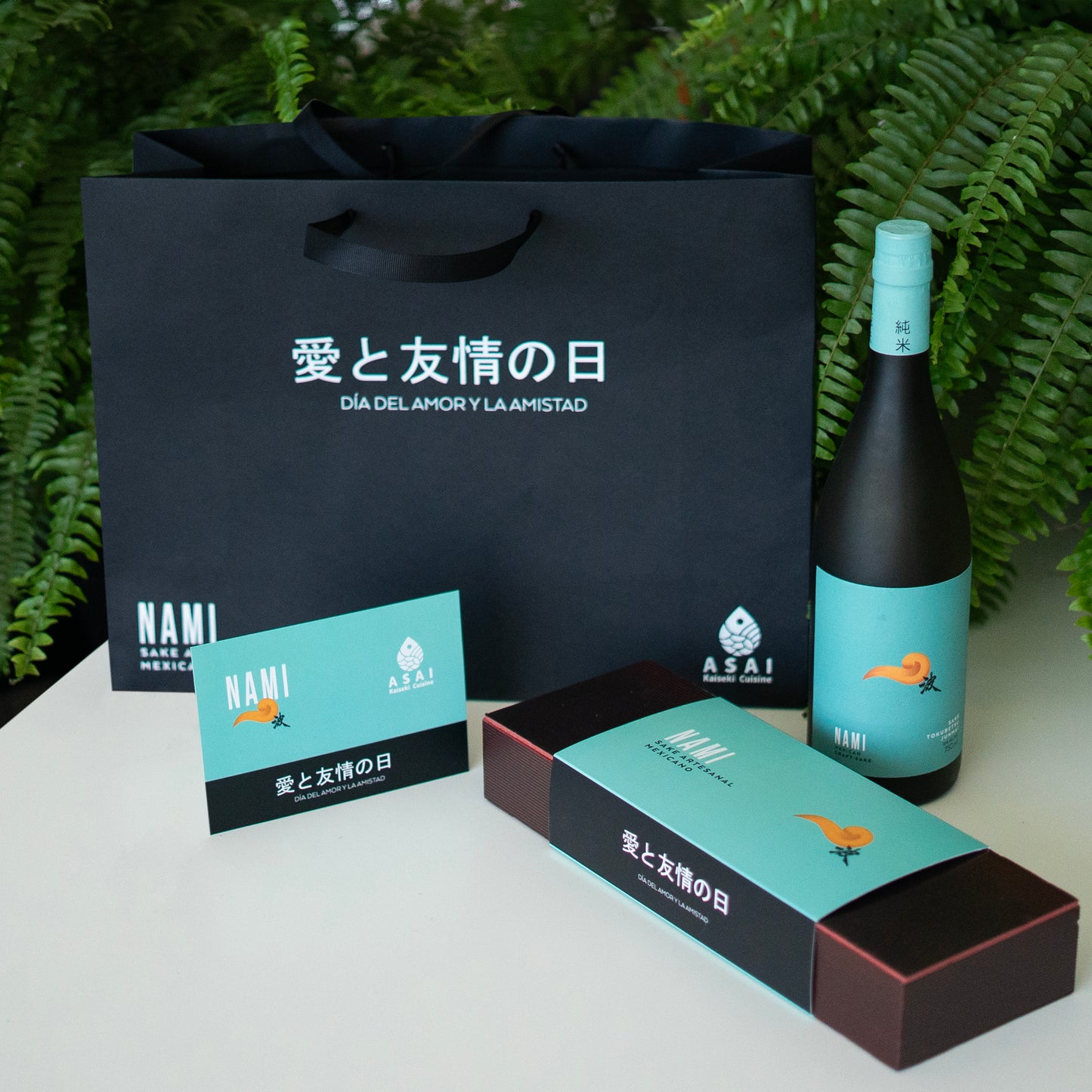 Regalo de San Valentín de chocolates y dulces japoneses